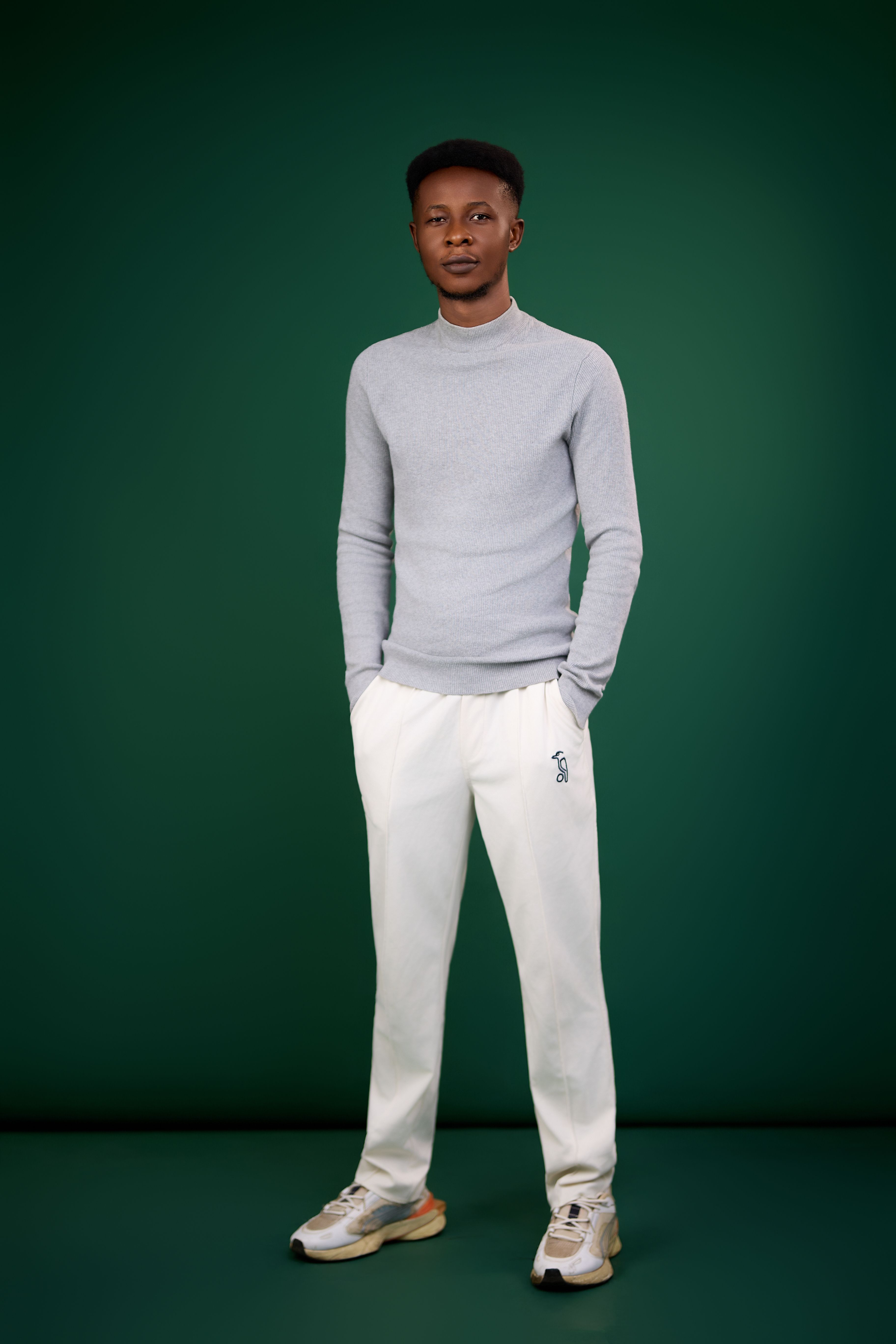Fine-Gauge Crewneck Knit Sweater - Fit: Regular Fit. 100% Breathable Cotton Knit. Manufactured by AHA Apparel, Lahore, Pakistan